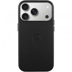 Чохол шкіряний Leather Case (AA) with MagSafe and Animation для Apple iPhone 17 Pro (6.3")  Black - 00000084665_1