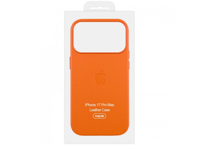 Чохол шкіряний Leather Case (AA) with MagSafe and Animation для Apple iPhone 17 Pro Max (6.9