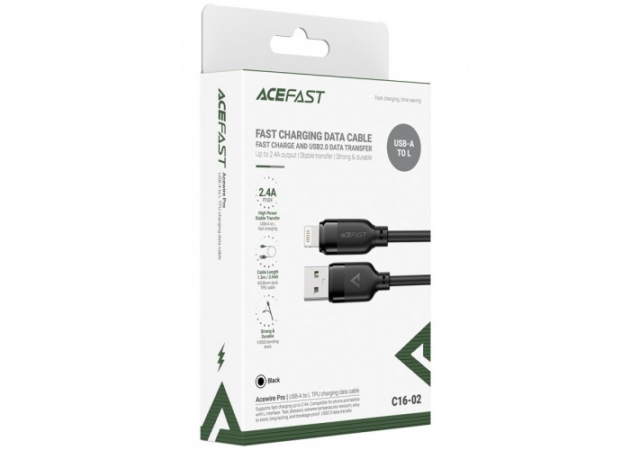 Дата кабель Acefast C16-02 USB to Lightning 2.4A (1.2m)