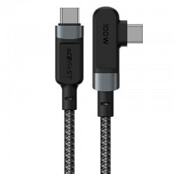 Дата кабель Acefast C5-03 USB-C to USB-C 100W right angled aluminum alloy (2m)  Black - 00000065910_1