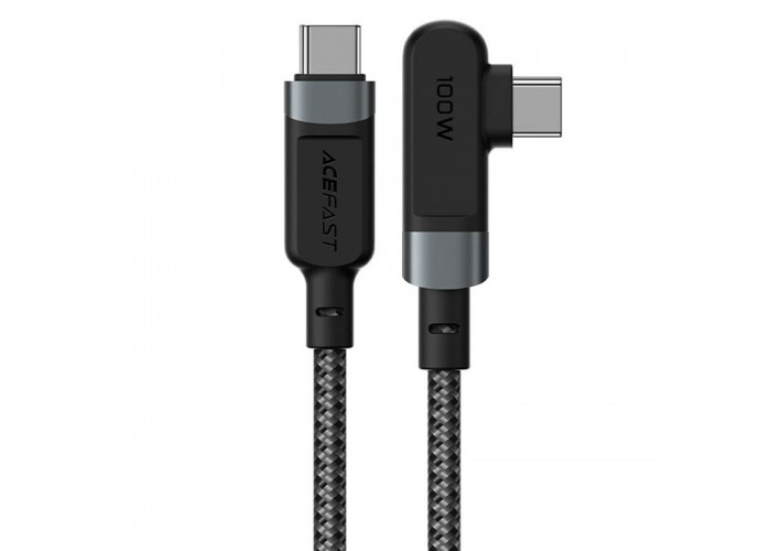 Дата кабель Acefast C5-03 USB-C to USB-C 100W right angled aluminum alloy (2m)