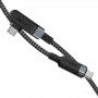 Дата кабель Acefast C5-03 USB-C to USB-C 100W right angled aluminum alloy (2m)