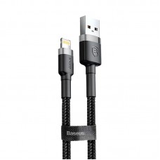 Дата кабель Baseus Cafule Lightning Cable 1.5A (2m) (CALKLF-C)  Сірий / Чорний - 00000038235_3