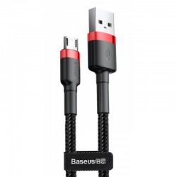 Дата кабель Baseus Cafule MicroUSB Cable 1.5A (2m) (CAMKLF-C)  Червоний / Чорний - 00000048647_2