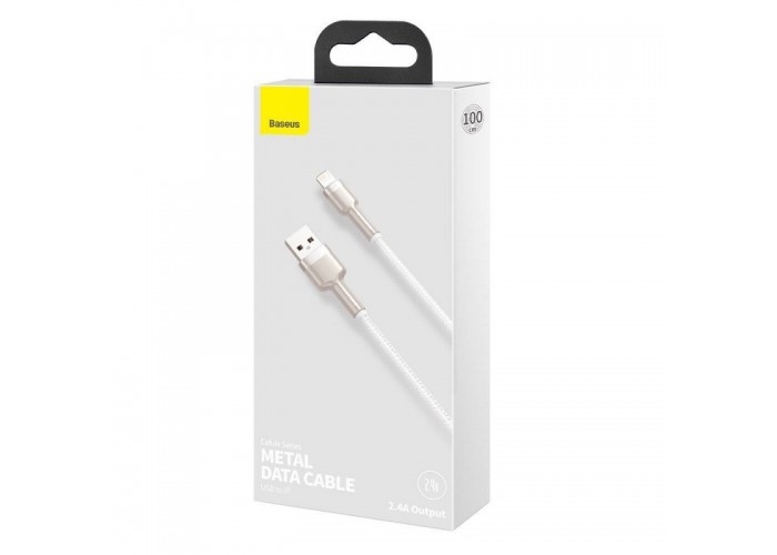 Дата кабель Baseus Cafule Series Metal USB to Lightning 2.4A (1m) (CALJK-A0)