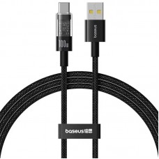 Дата кабель Baseus Gem Fast Charging USB to Type-C 100W (1m) (P10373002211)  Cluster Black - 00000074730_2