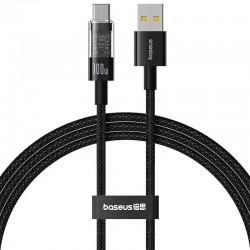 Дата кабель Baseus Gem Fast Charging USB to Type-C 100W (1m) (P10373002211)  Cluster Black - 00000074730_2