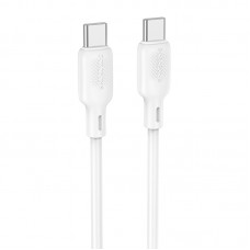 Дата кабель Borofone BX113 Lenny Type-C to Type-C 60W (1m)  White - 00000086391_2