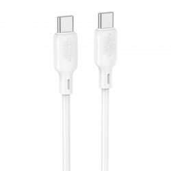 Дата кабель Borofone BX113 Lenny Type-C to Type-C 60W (1m)  White - 00000086391_2