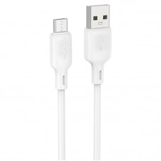 Дата кабель Borofone BX113 Lenny USB to MicroUSB 2.4A (1m)  White - 00000086390_2