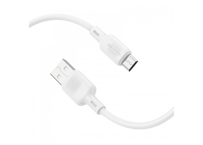 Дата кабель Borofone BX113 Lenny USB to MicroUSB 2.4A (1m)