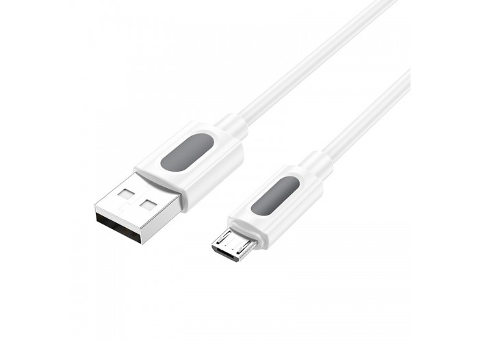 Дата кабель Borofone BX114 Structure USB to MicroUSB 2.4A (1m)