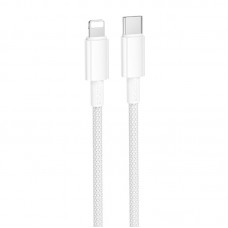 Дата кабель Borofone BX117 Source Type-C to Lightning 27W (1m)  White - 00000076763_3