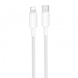 Дата кабель Borofone BX117 Source Type-C to Lightning 27W (1m)  White - 00000076763_3