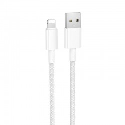 Дата кабель Borofone BX117 Source USB to Lightning 2.4A (1m)  White - 00000076761_3