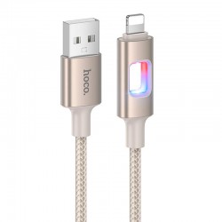 Дата кабель Hoco U144 New USB to Lightning 2.4A (1.2m)  Gold - 00000081804_2