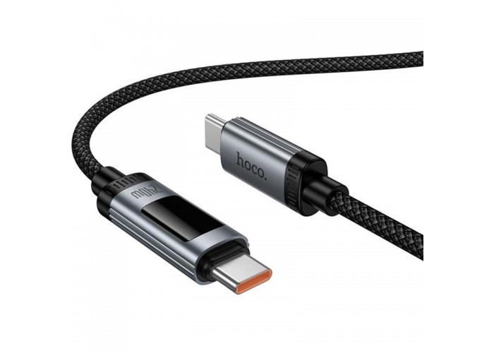 Дата кабель Hoco U148 Lord with display Type-C to Type-C 100W (1.2m)