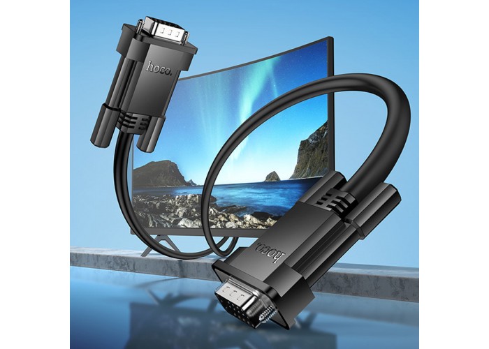 Дата кабель Hoco US11 VGA male to VGA male HD (1m)