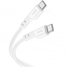 Дата кабель Hoco X97 Crystal color Type-C to Type-C 60W (1m)  White - 00000066094_1