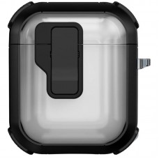Футляр протиударний Locking Button для навушників Airpods 1/2  Black - 00000079155_1