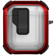 Футляр протиударний Locking Button для навушників Airpods 1/2  Red - 00000079155_3