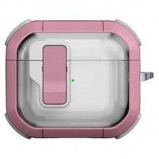 Футляр протиударний Locking Button для навушників Airpods 3  Pink - 00000079157_5