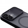 Карбонова накладка Nillkin CamShield Pro Magnetic для Apple iPhone 17 (6.3