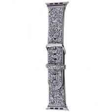 Ремінець Bling World Rock Diamond для Apple Watch 38/40/41/42mm(ser.10)  Срібний - 00000067896_3