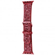 Ремінець Bling World Rock Diamond для Apple Watch 42(ser.1-3)/44/45/46/49mm  Червоний - 00000067897_6