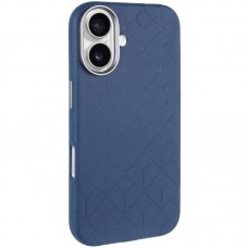 Шкіряний чохол Carved with MagSafe для Apple iPhone 16 (6.1")  Blue - 00000074609_3