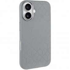 Шкіряний чохол Carved with MagSafe для Apple iPhone 16 (6.1")  Grey - 00000074609_2