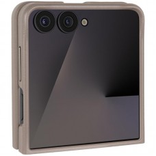 Шкіряний чохол Leather Case (AAA) для Samsung Galaxy Z Flip6  Gray - 00000073287_2