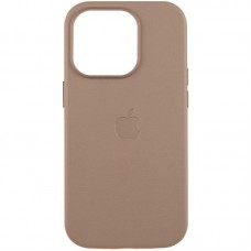 Шкіряний чохол Leather Case (AAA) with MagSafe and Animation для Apple iPhone 15 Pro (6.1")  Taupe - 00000065730_6