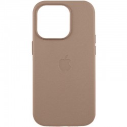 Шкіряний чохол Leather Case (AAA) with MagSafe and Animation для Apple iPhone 15 Pro (6.1")  Taupe - 00000065730_6