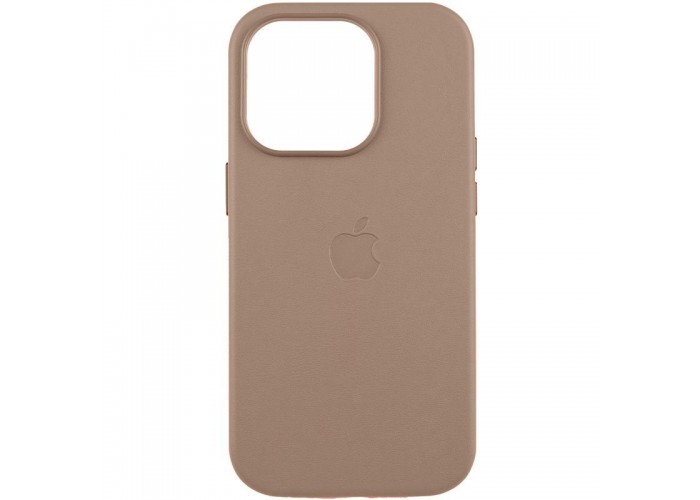 Шкіряний чохол Leather Case (AAA) with MagSafe and Animation для Apple iPhone 15 Pro (6.1