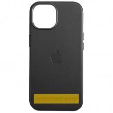 Шкіряний чохол Leather Case (AAA) with MagSafe and Animation для Apple iPhone 16 Plus (6.7")  Black - 00000080349_1