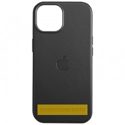 Шкіряний чохол Leather Case (AAA) with MagSafe and Animation для Apple iPhone 16 Plus (6.7")  Black - 00000080349_1