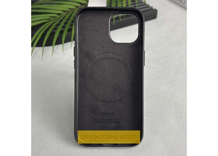 Шкіряний чохол Leather Case (AAA) with MagSafe and Animation для Apple iPhone 16 Plus (6.7