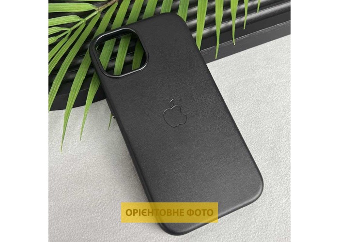Шкіряний чохол Leather Case (AAA) with MagSafe and Animation для Apple iPhone 16 Plus (6.7