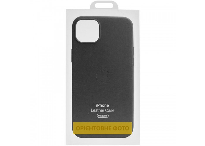 Шкіряний чохол Leather Case (AAA) with MagSafe and Animation для Apple iPhone 16 Plus (6.7