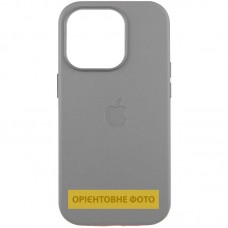 Шкіряний чохол Leather Case (AAA) with MagSafe and Animation для Apple iPhone 16 Plus (6.7")  Light Gray - 00000080349_5