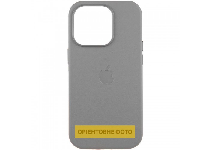 Шкіряний чохол Leather Case (AAA) with MagSafe and Animation для Apple iPhone 16 Plus (6.7
