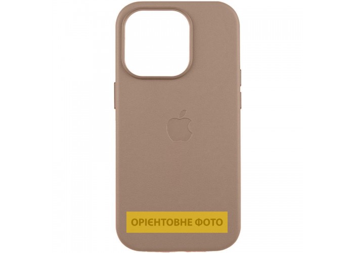 Шкіряний чохол Leather Case (AAA) with MagSafe and Animation для Apple iPhone 16 Plus (6.7