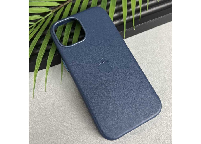 Шкіряний чохол Leather Case (AAA) with MagSafe and Animation для Apple iPhone 16 Pro (6.3