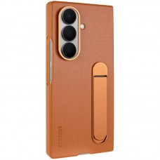Шкіряний чохол Leather Case (AAA) with stand для Samsung Galaxy Z Fold7  Tan - 00000080404_5
