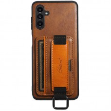 Шкіряний чохол Wallet case and straps для Samsung Galaxy A14 4G/5G  Коричневий / Brown - 00000070060_3