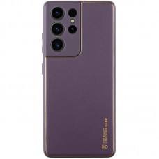 Шкіряний чохол Xshield для Samsung Galaxy S21 Ultra  Фіолетовий / Dark Purple - 00000066480_13