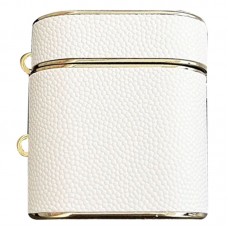 Шкіряний футляр Suitcase для навушників AirPods 1/2  White - 00000068144_2