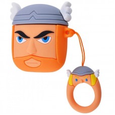 Силіконовий футляр Marvel & DC series для навушників AirPods 1/2 + кільце  Тор/Коричневий - 00000033729_6
