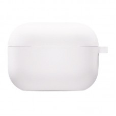 Силіконовий футляр з мікрофіброю для навушників Airpods Pro 3  Білий / White - 00000082130_1